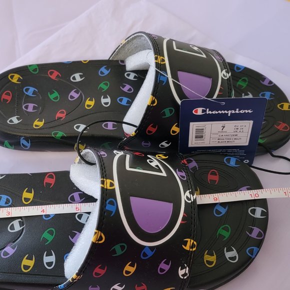 Champion MEGA TOSS C Pop MULTI Women's Slides New in Box w/Tags - Picture 6 of 10